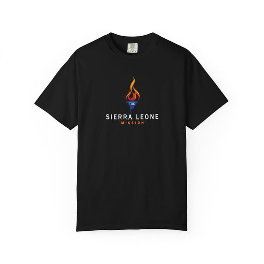 Sierra Leone Mission — Torch Emblem Tee (Comfort Colors)
