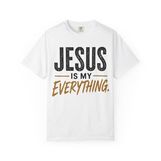 Jesus Is My Everything – Stacked Tee, Light Palette (Comfort Colors) – product image 1