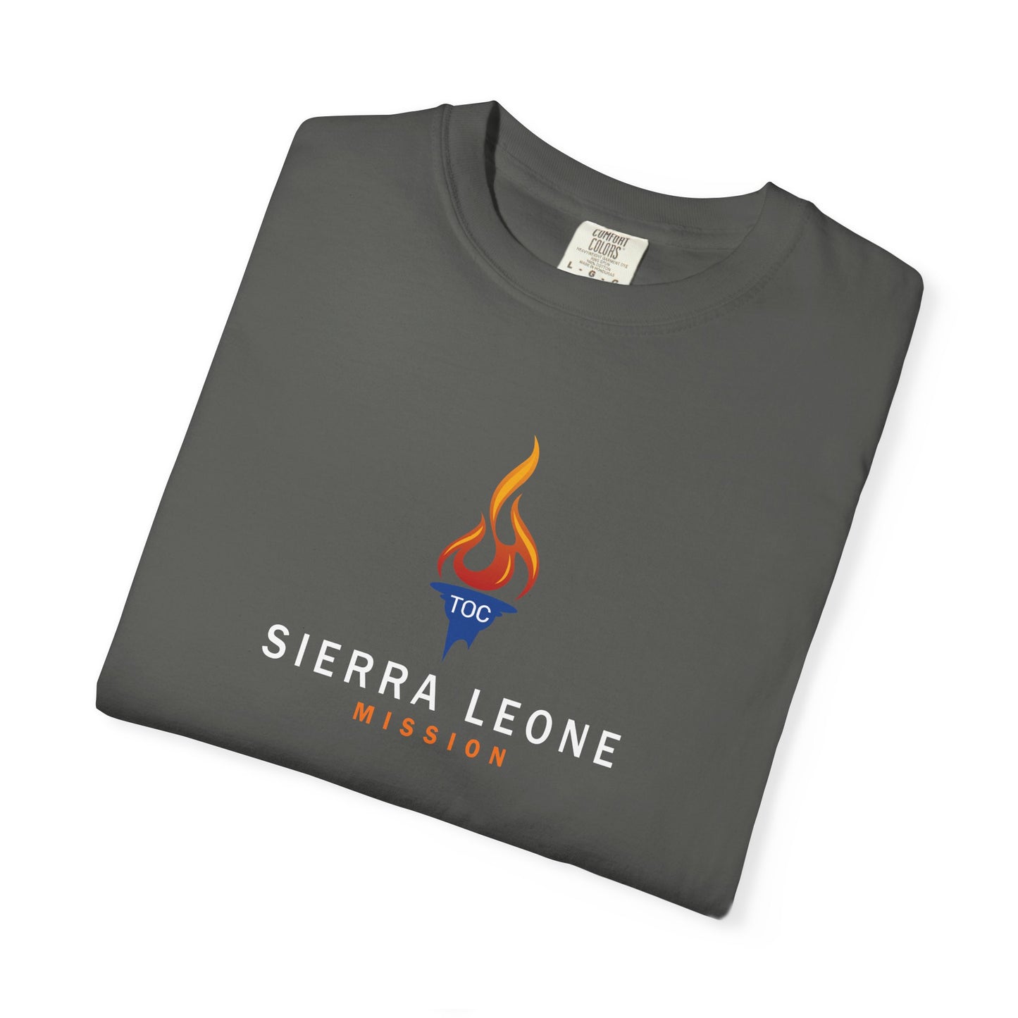 Sierra Leone Mission — Torch Emblem Tee (Comfort Colors)