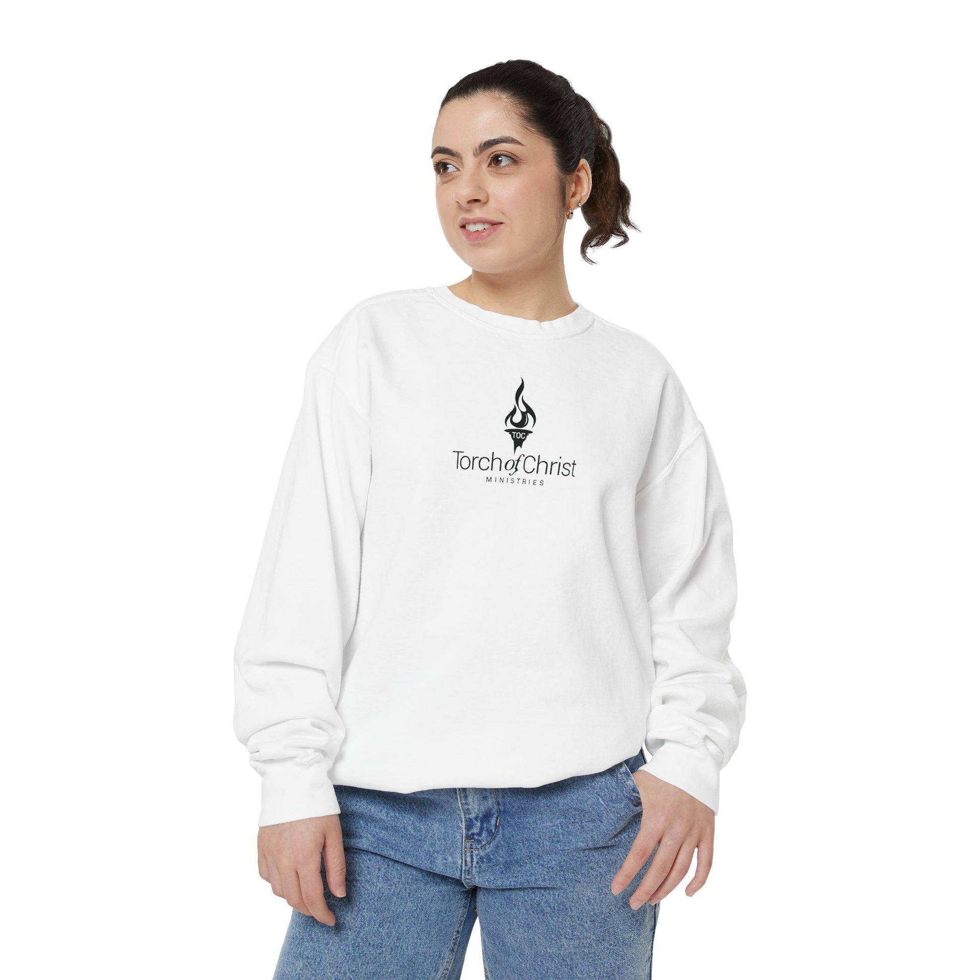 Torch Logo – Minimalist Garment-Dyed Crewneck – product image 10