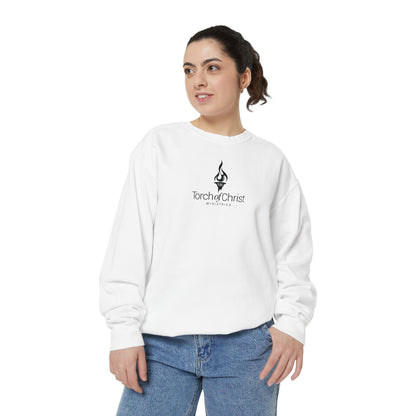 Torch Logo – Minimalist Garment-Dyed Crewneck – product image 10