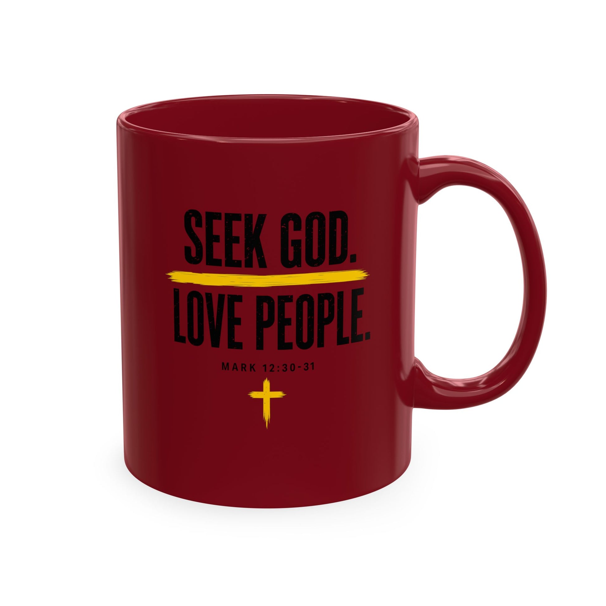 Seek God. Love People. – Stacked Color Mug – product image 10