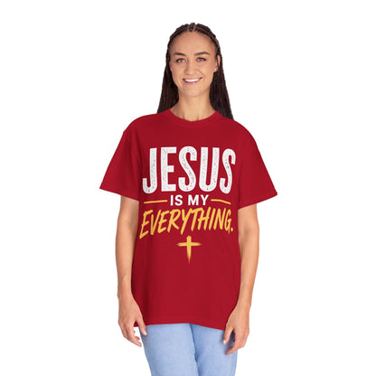 Jesus Is My Everything – Stacked Tee, Deep Palette (Comfort Colors) – product image 6