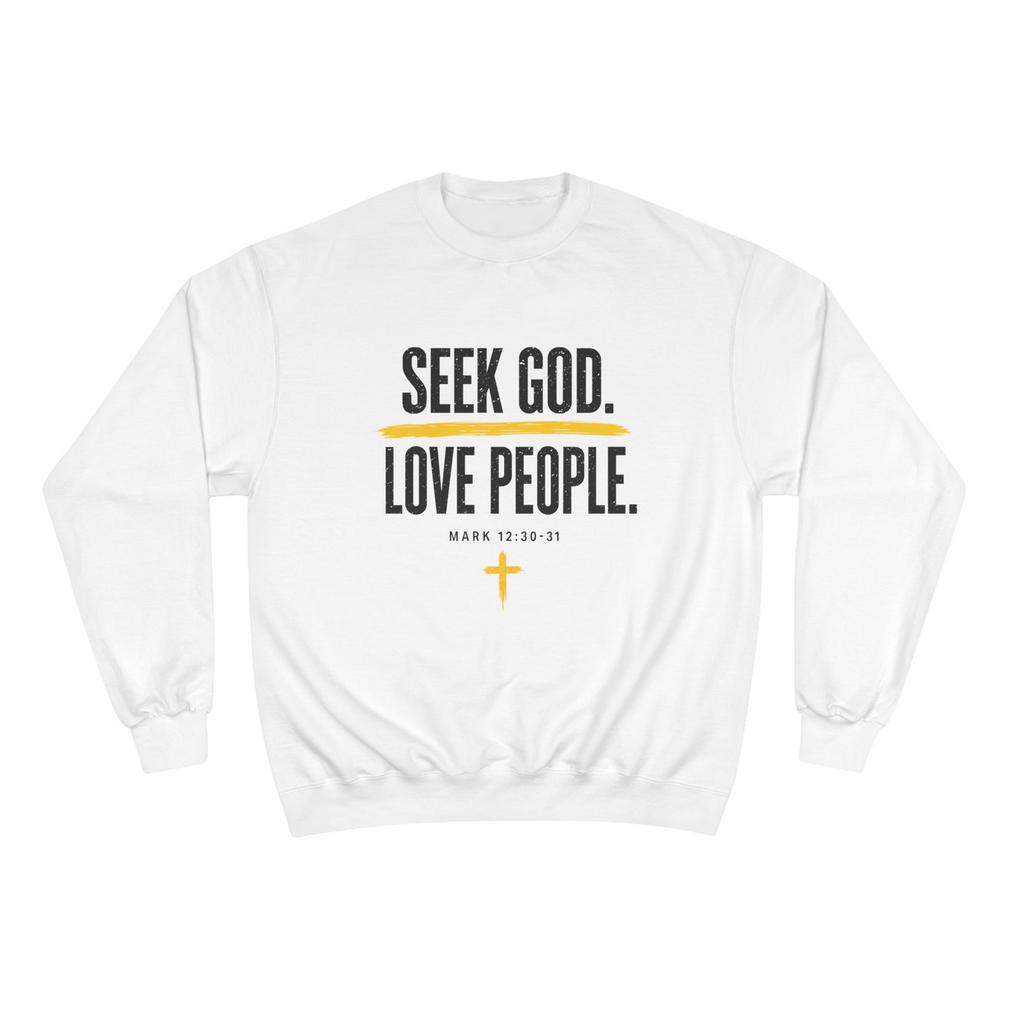 Seek God. Love People. – Stacked Champion Crewneck – product image 5