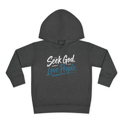 Seek God. Love People. – Script Toddler Hoodie – product image 8