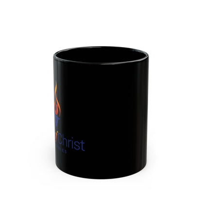 Torch Logo – Black Ceramic Mug (11/15 oz) – product image 3