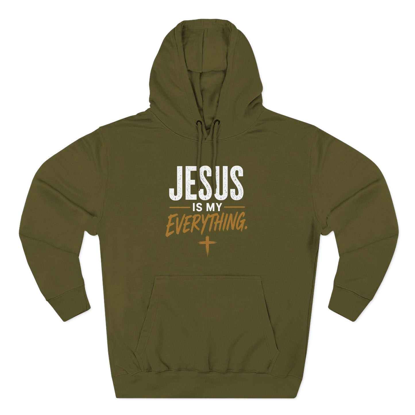 Jesus Is My Everything – Stacked Fleece Hoodie, Deep Palette (Lane Seven) – product image 3
