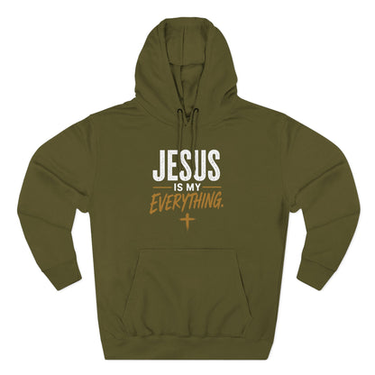 Jesus Is My Everything – Stacked Fleece Hoodie, Deep Palette (Lane Seven) – product image 3
