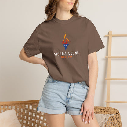 Sierra Leone Mission — Torch Emblem Tee (Comfort Colors)