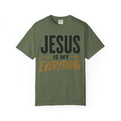 Jesus Is My Everything – Stacked Tee, Light Palette (Comfort Colors) – product image 2