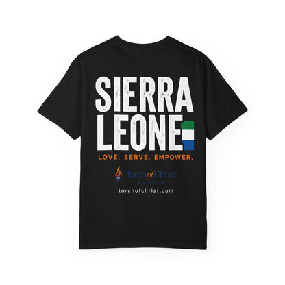 Sierra Leone Mission — Torch Emblem Tee (Comfort Colors)