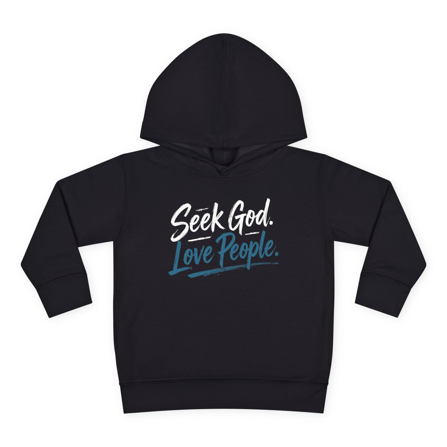 Seek God. Love People. – Script Toddler Hoodie – product image 6