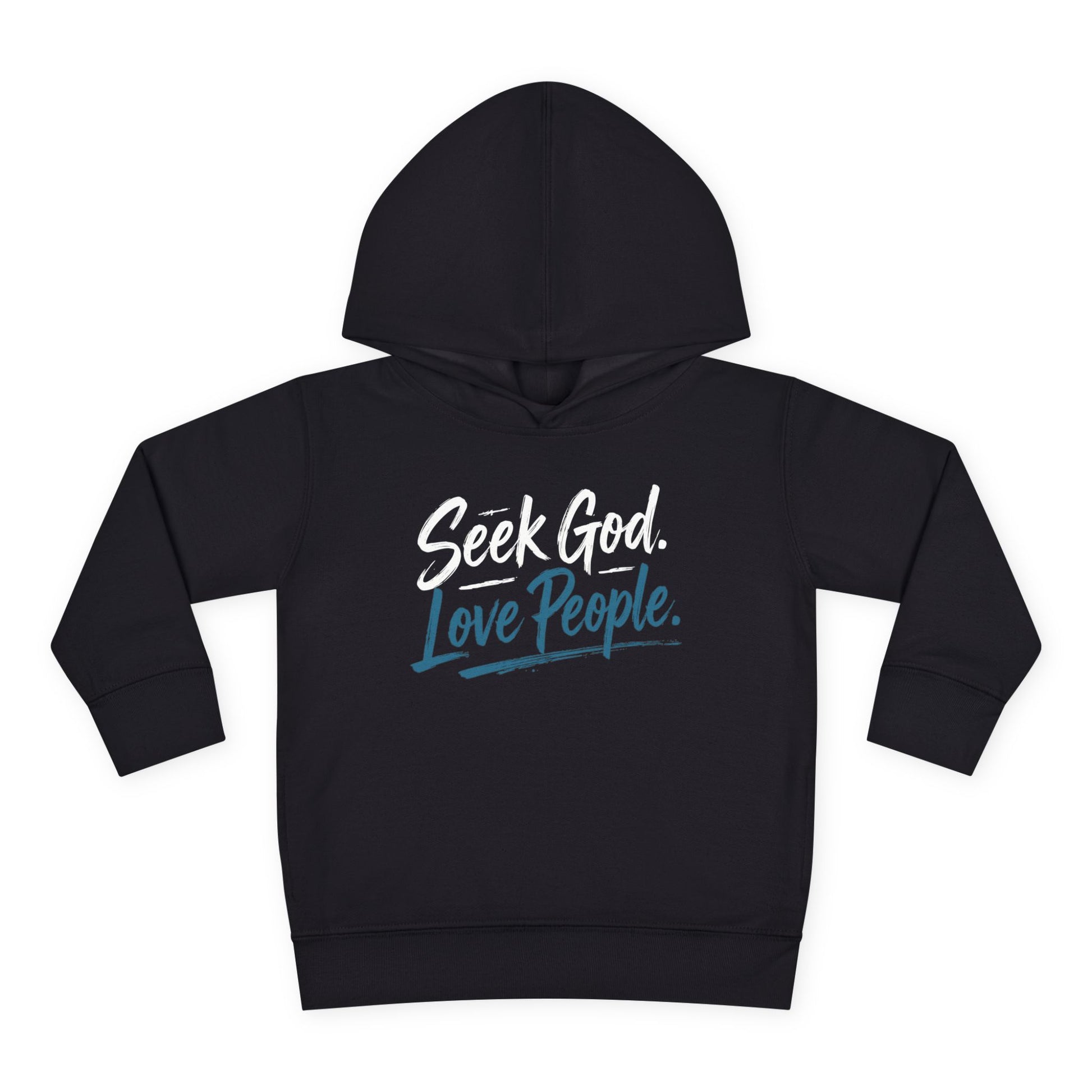 Seek God. Love People. – Script Toddler Hoodie – product image 6