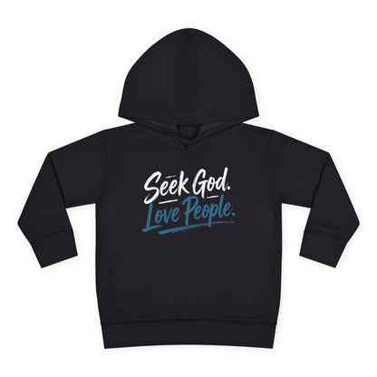 Seek God. Love People. – Script Toddler Hoodie – product image 6