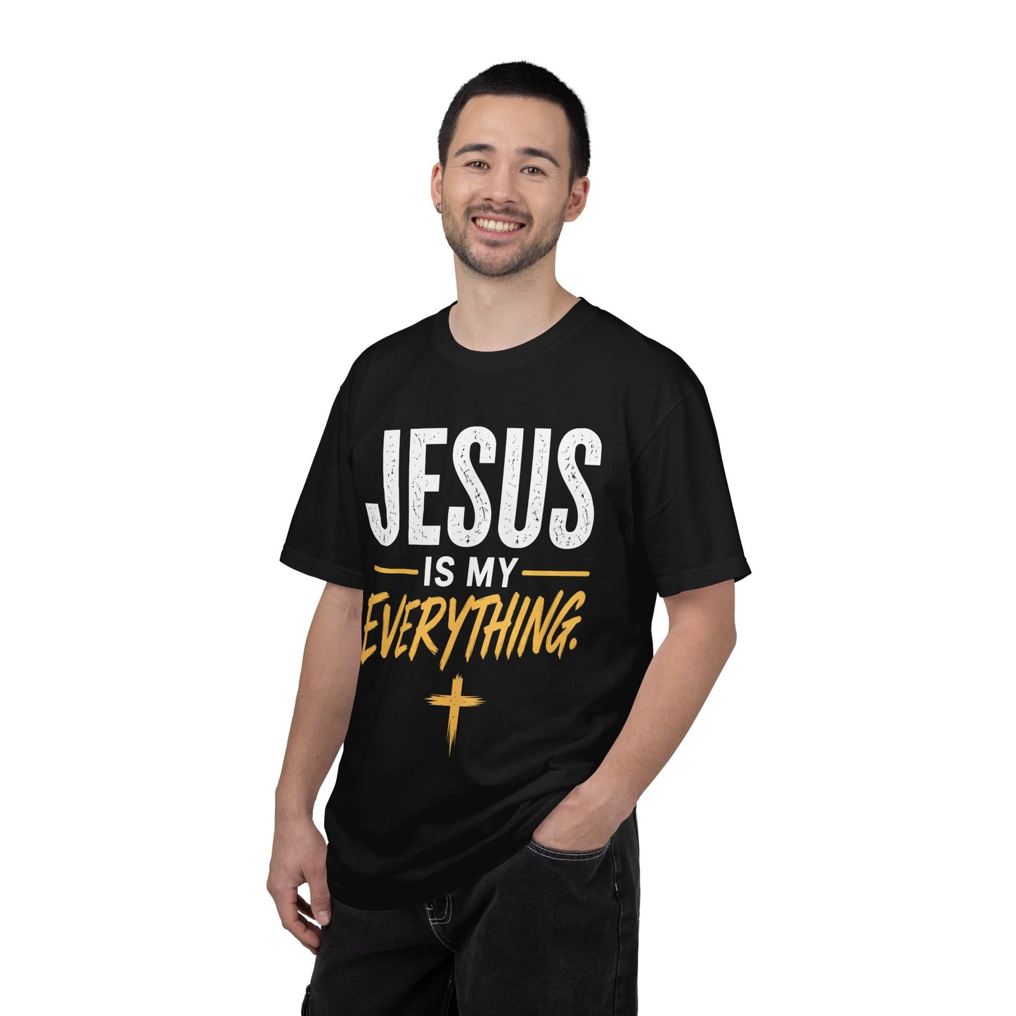 Jesus Is My Everything – Stacked Tee, Deep Palette (Comfort Colors) – product image 1