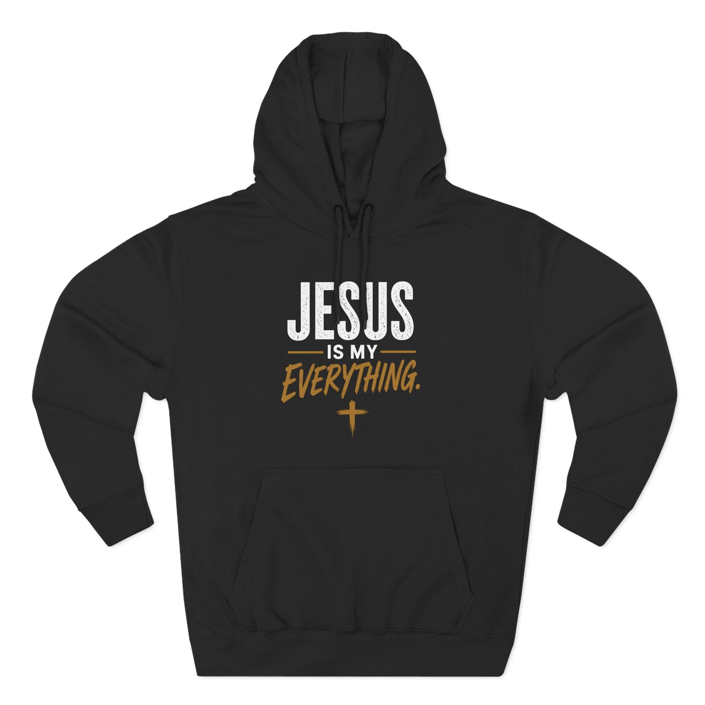 Jesus Is My Everything – Stacked Fleece Hoodie, Deep Palette (Lane Seven) – product image 2