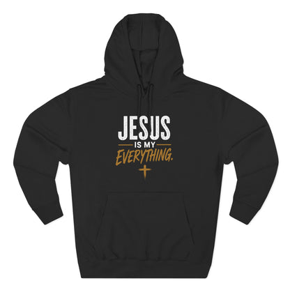 Jesus Is My Everything – Stacked Fleece Hoodie, Deep Palette (Lane Seven) – product image 2