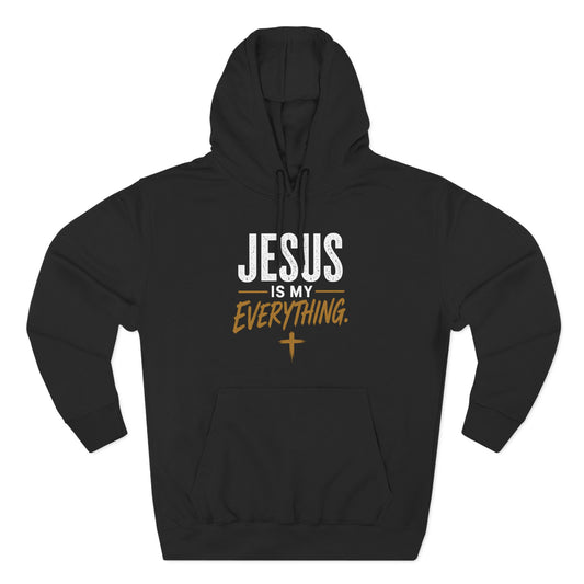 Jesus Is My Everything – Stacked Fleece Hoodie, Deep Palette (Lane Seven) – product image 2