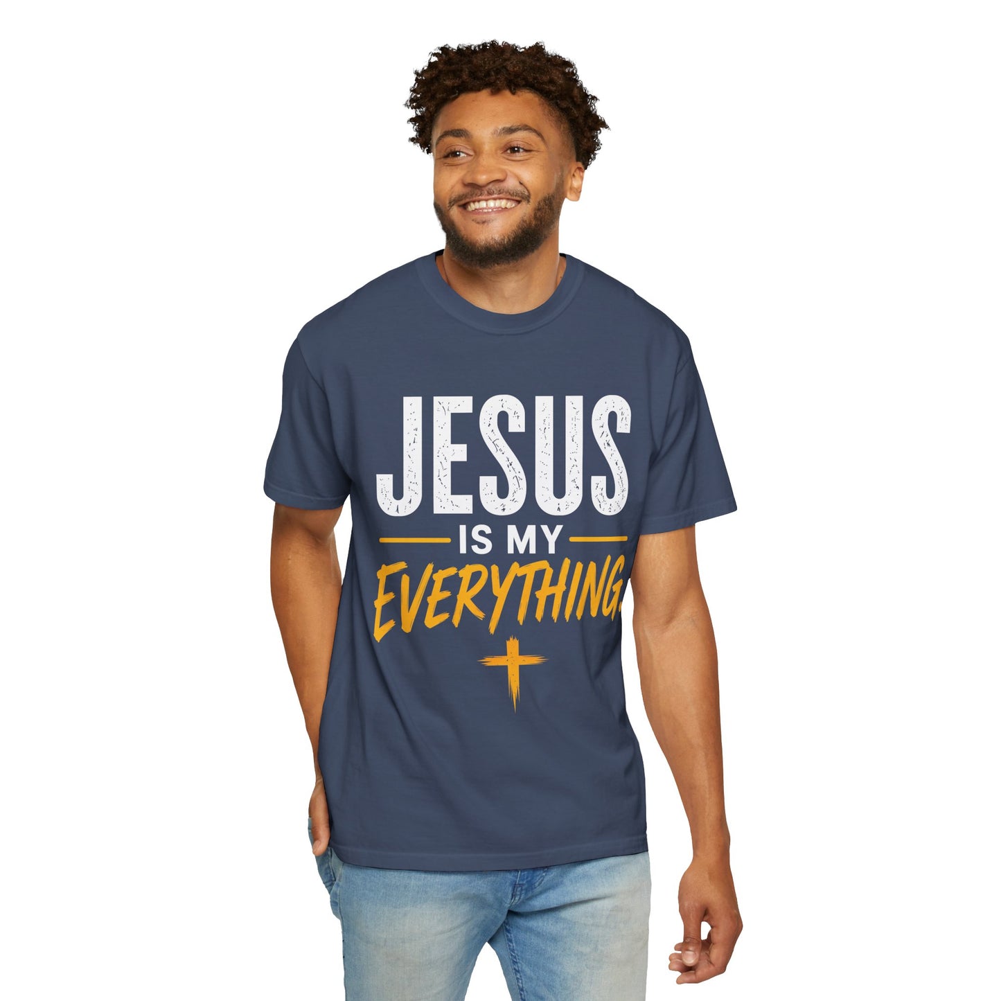 Jesus Is My Everything – Stacked Tee, Warm Palette (Comfort Colors) – product image 15