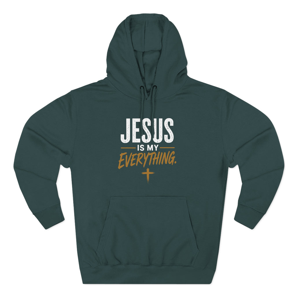 Jesus Is My Everything – Stacked Fleece Hoodie, Deep Palette (Lane Seven) – product image 15