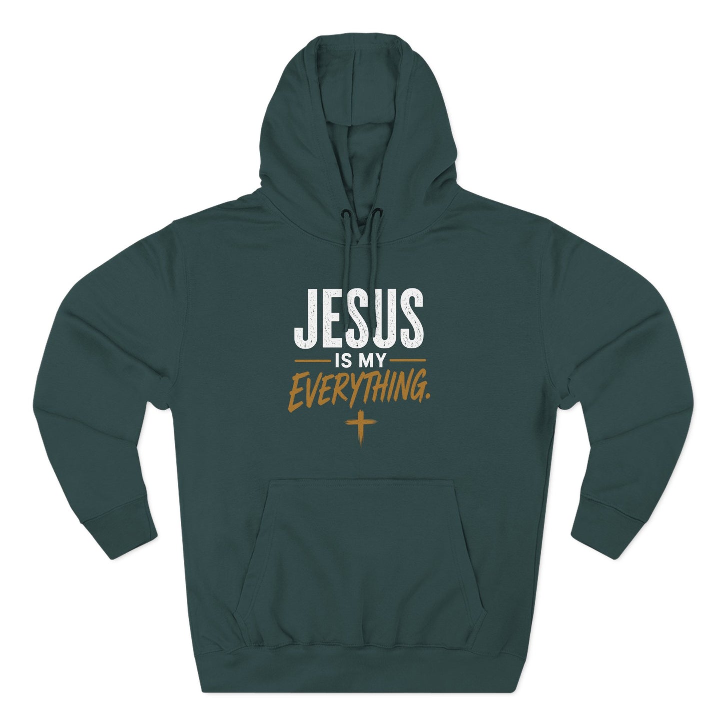 Jesus Is My Everything – Stacked Fleece Hoodie, Deep Palette (Lane Seven) – product image 15