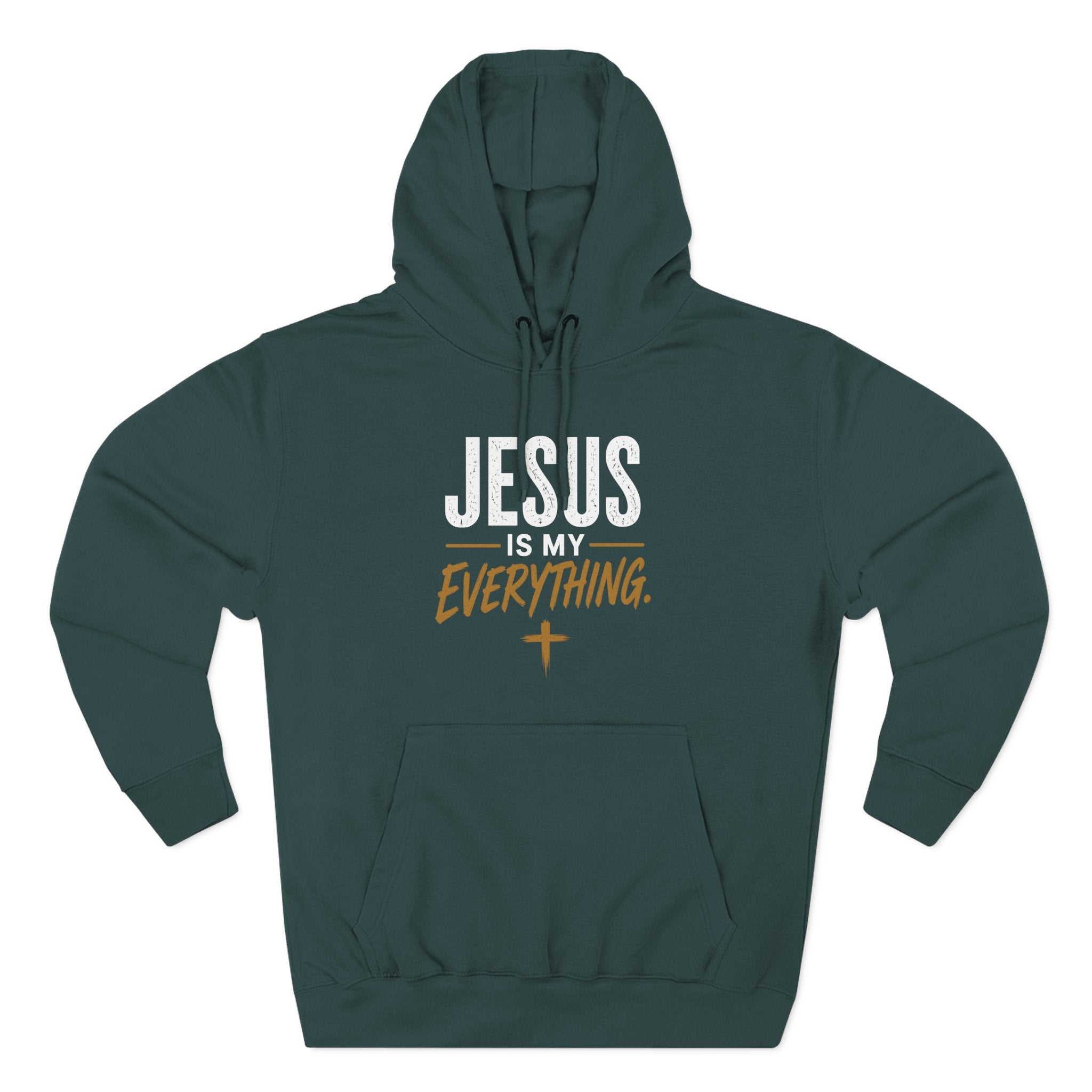 Jesus Is My Everything – Stacked Fleece Hoodie, Deep Palette (Lane Seven) – product image 15