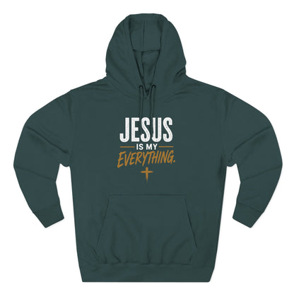 Jesus Is My Everything – Stacked Fleece Hoodie, Deep Palette (Lane Seven) – product image 15