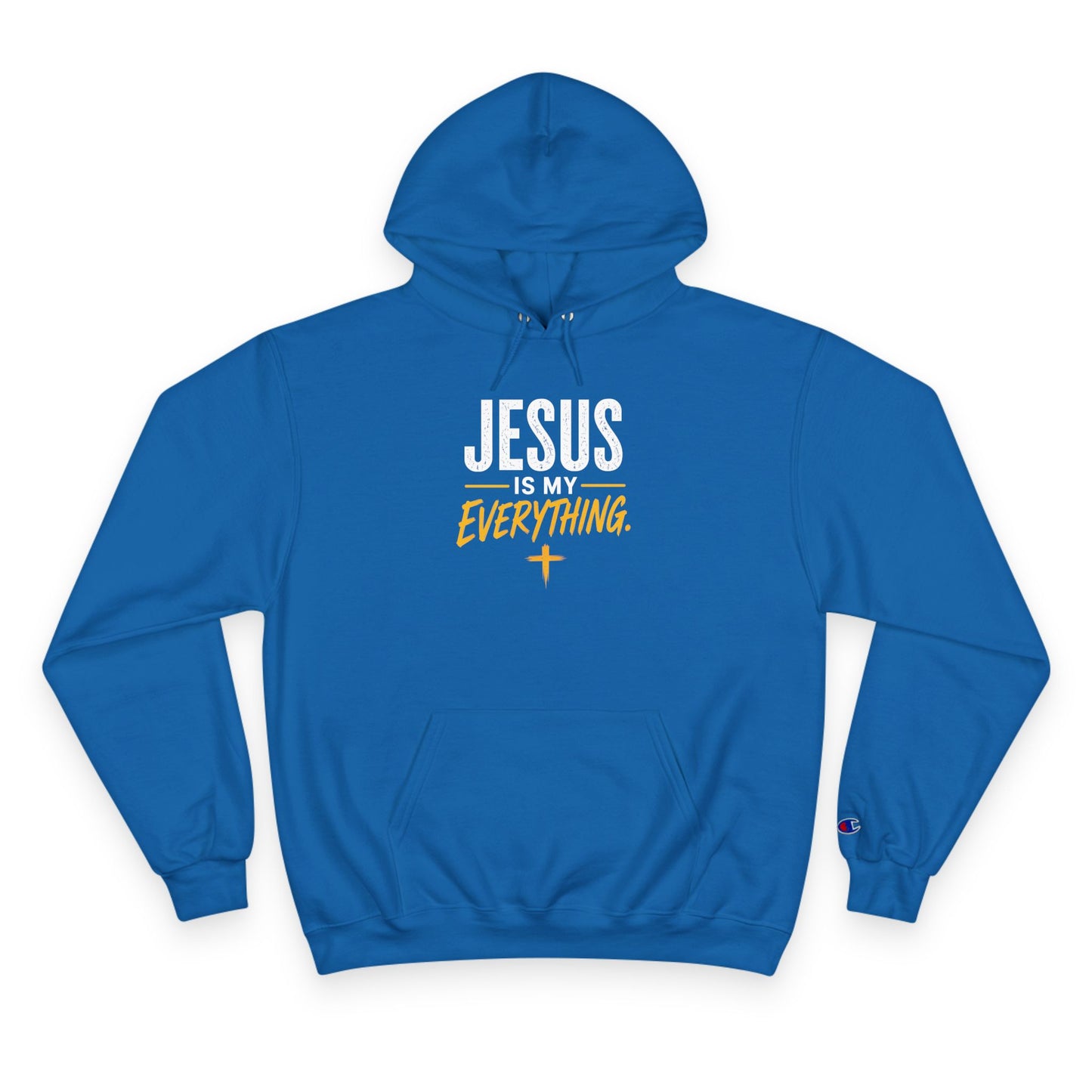 Jesus Is My Everything – Stacked Gold Champion Hoodie – product image 5
