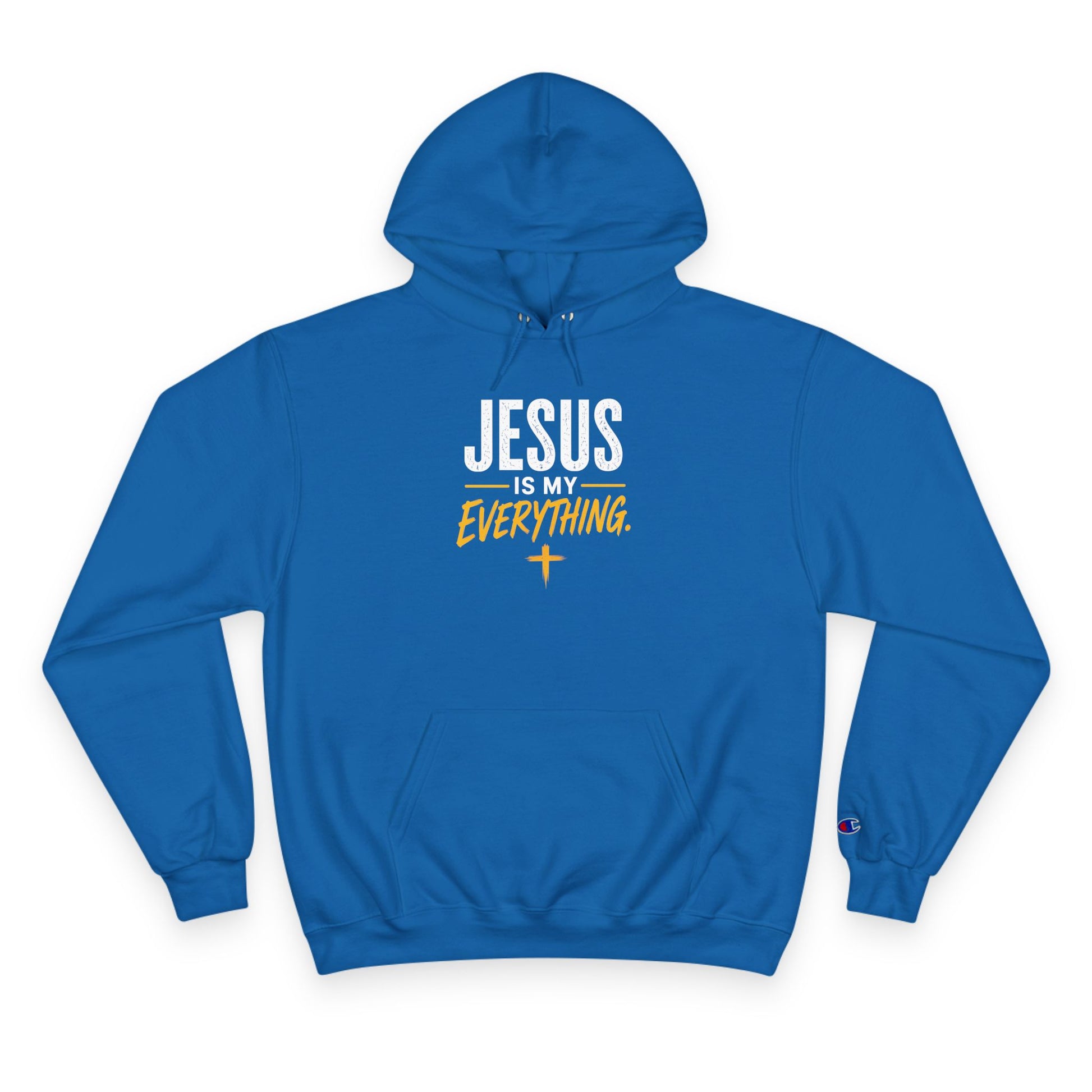 Jesus Is My Everything – Stacked Gold Champion Hoodie – product image 5