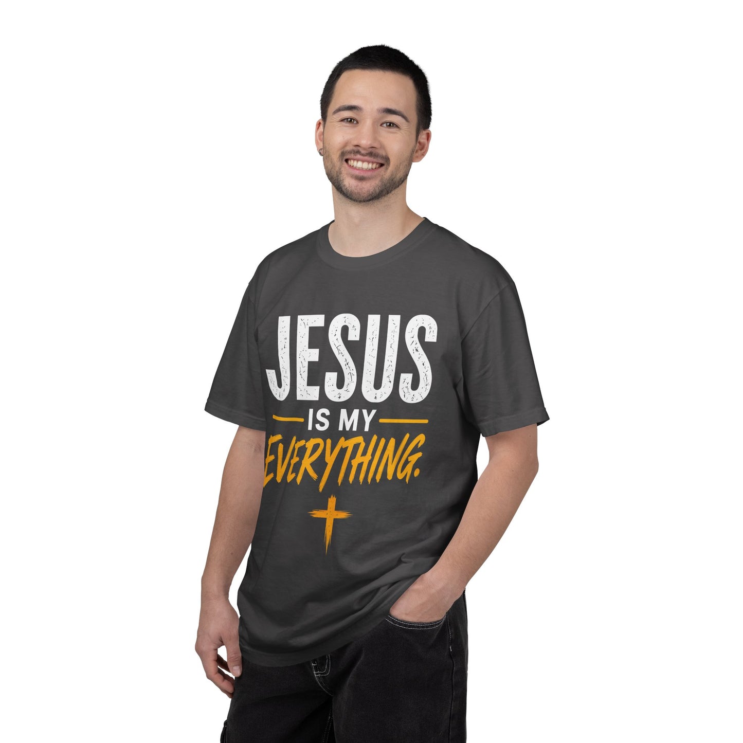 Jesus Is My Everything – Stacked Tee, Warm Palette (Comfort Colors) – product image 8