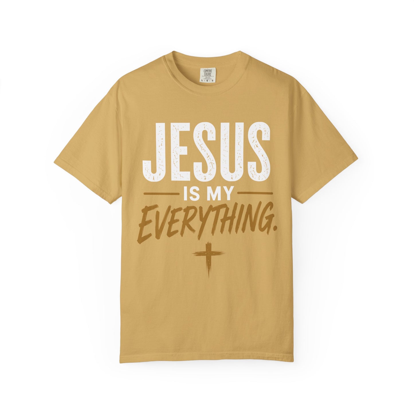 Jesus Is My Everything – Stacked Tee, Warm Palette (Comfort Colors) – product image 11