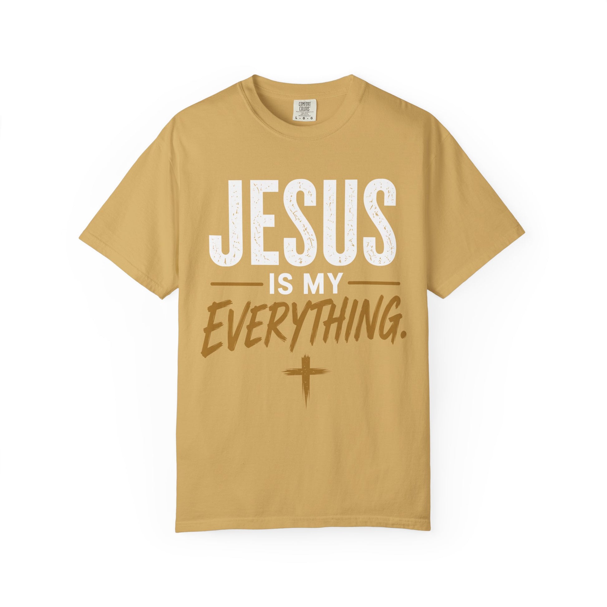 Jesus Is My Everything – Stacked Tee, Warm Palette (Comfort Colors) – product image 11