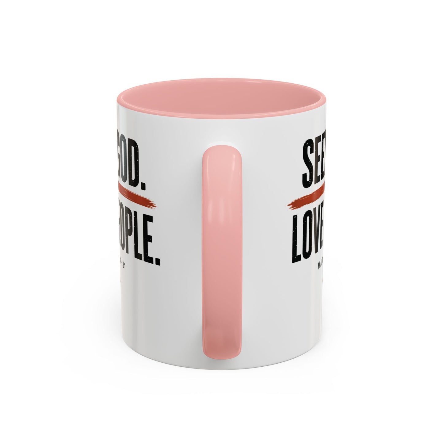 Seek God. Love People. – Stacked Accent Mug – product image 13