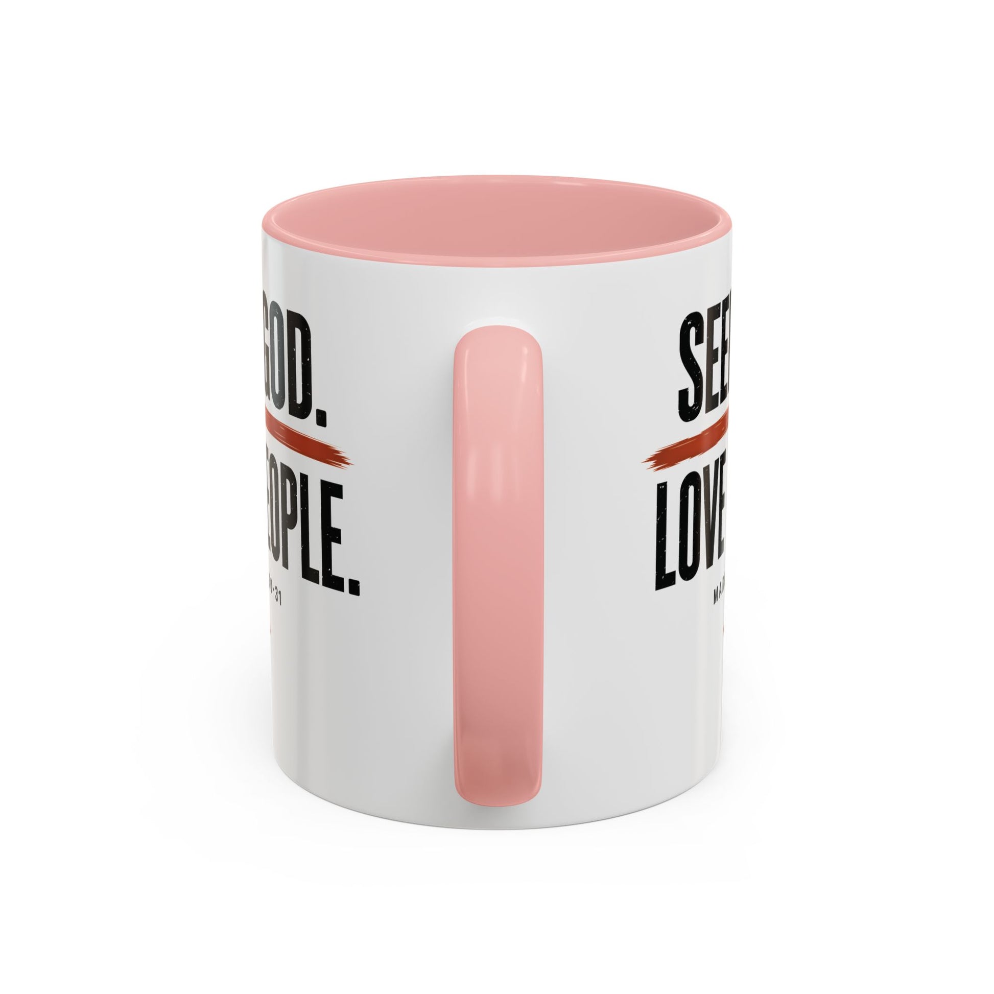 Seek God. Love People. – Stacked Accent Mug – product image 13