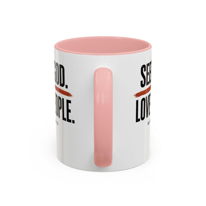 Seek God. Love People. – Stacked Accent Mug – product image 13