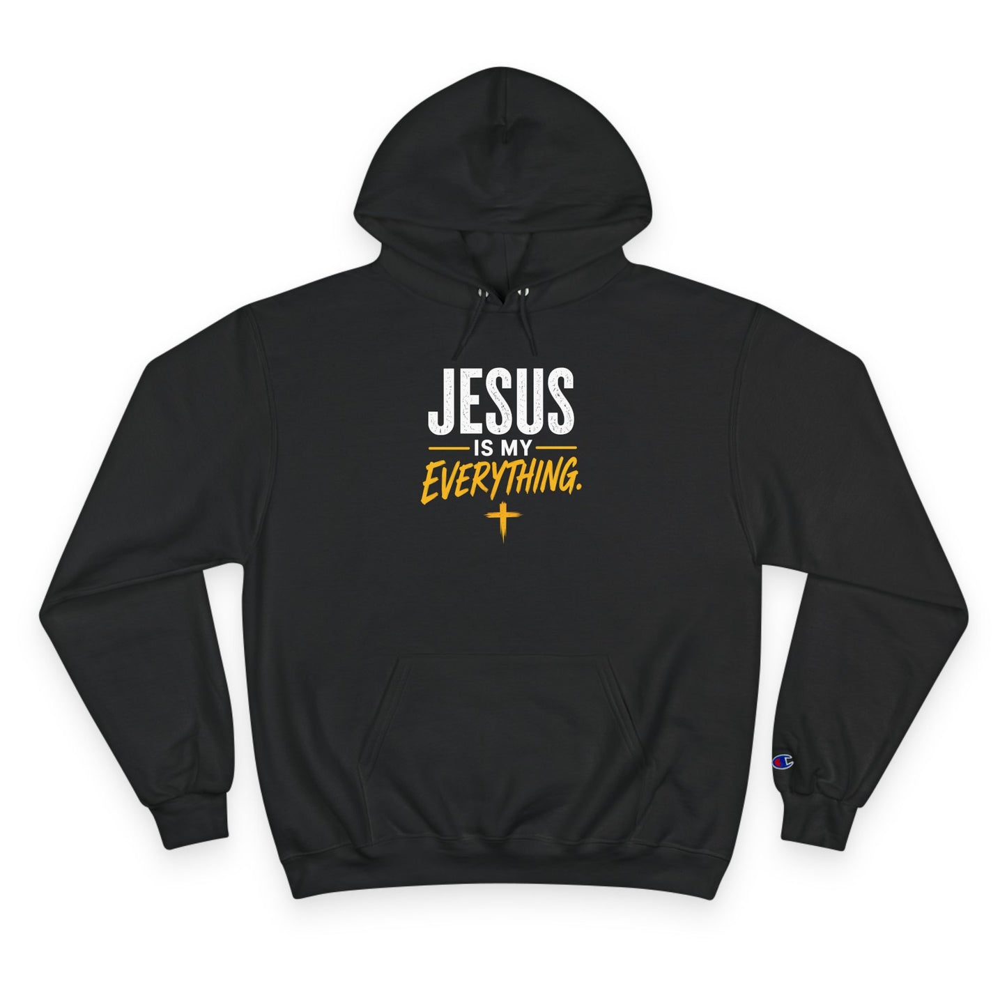 Jesus Is My Everything – Stacked Gold Champion Hoodie – product image 4
