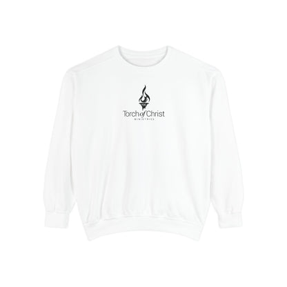 Torch Logo – Minimalist Garment-Dyed Crewneck – product image 2