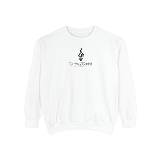 Torch Logo – Minimalist Garment-Dyed Crewneck – product image 2