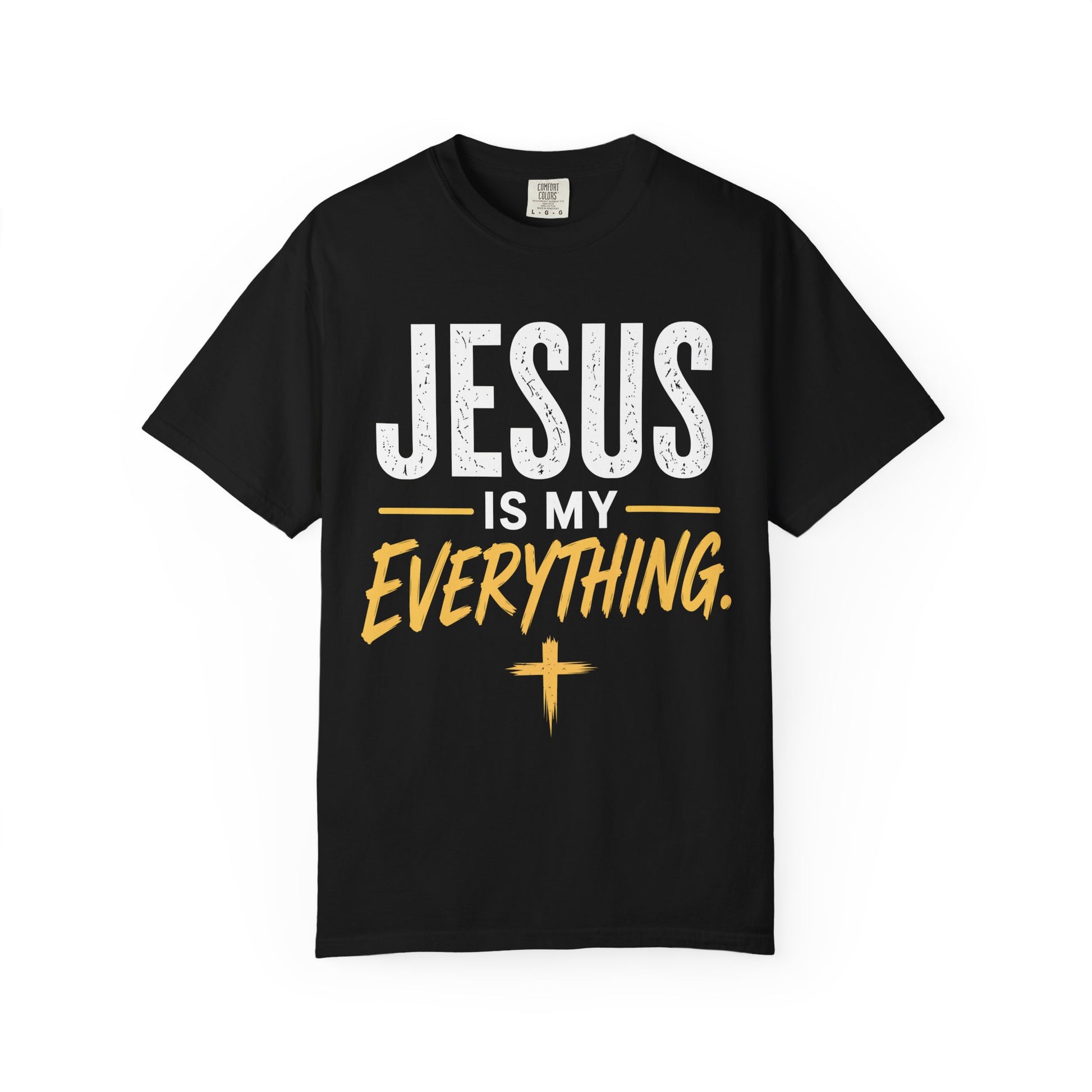 Jesus Is My Everything – Stacked Tee, Deep Palette (Comfort Colors) – product image 8
