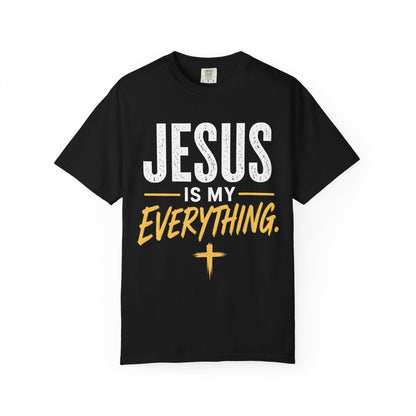 Jesus Is My Everything – Stacked Tee, Deep Palette (Comfort Colors) – product image 8