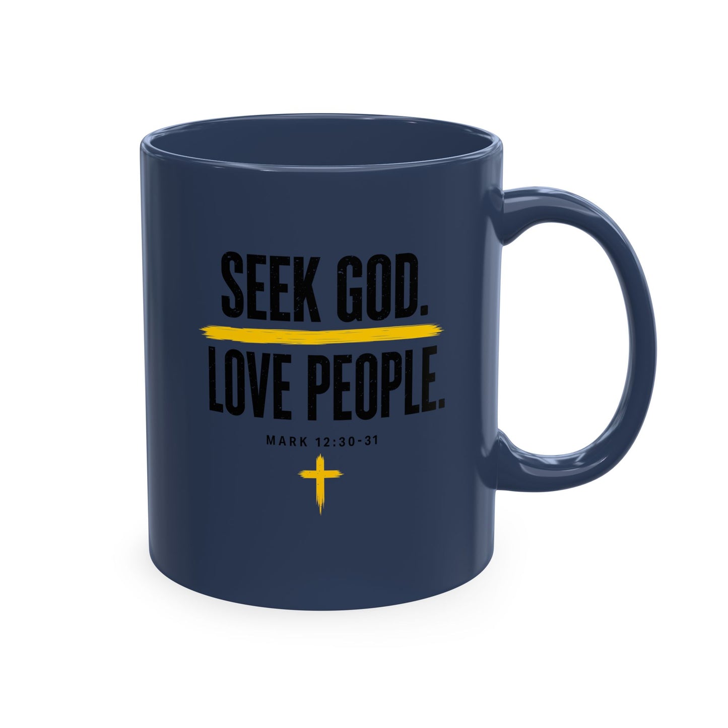Seek God. Love People. – Stacked Color Mug – product image 6