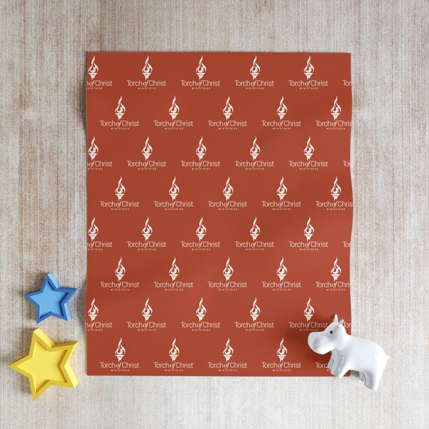 Torch Logo – Patterned Throw Blanket – product image 5