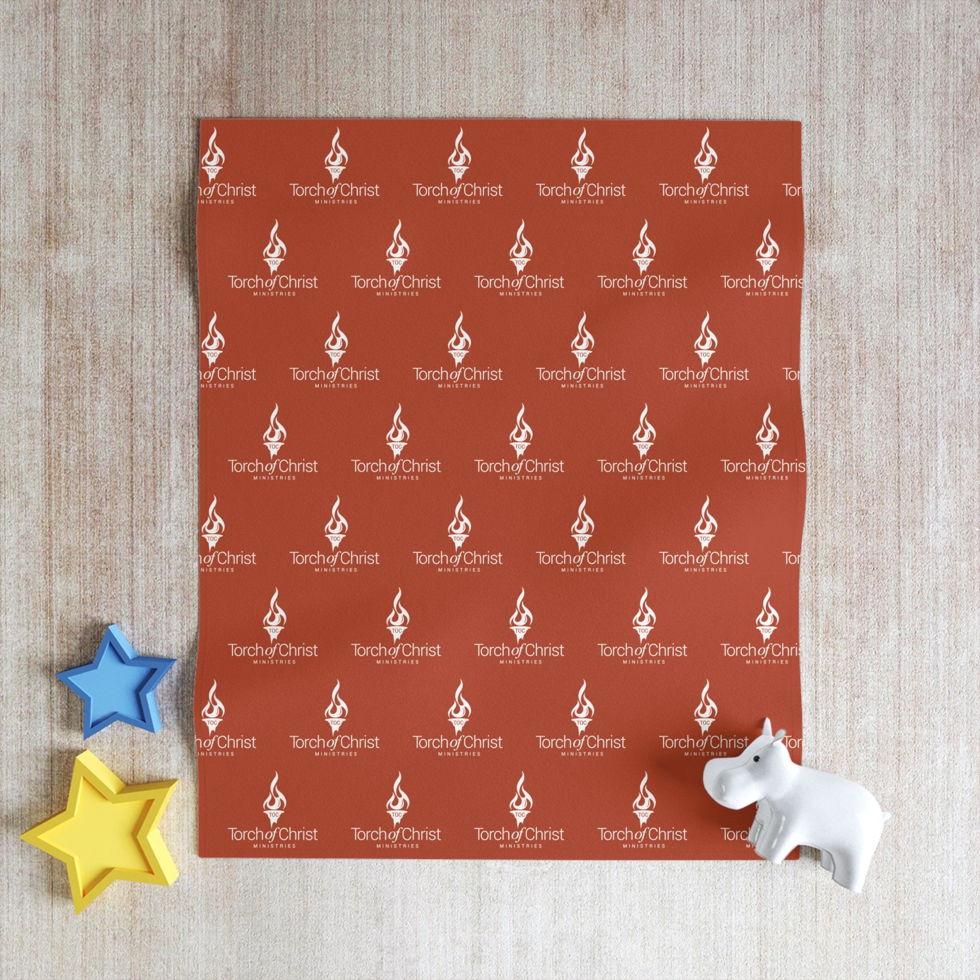 Torch Logo – Patterned Throw Blanket – product image 5