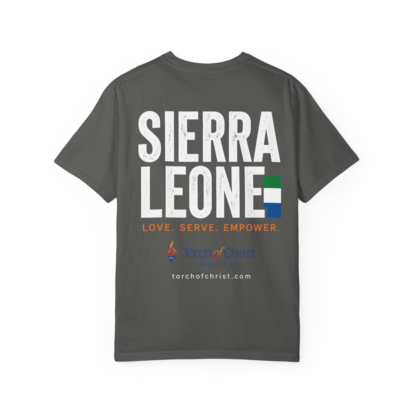 Sierra Leone Mission — Torch Emblem Tee (Comfort Colors)