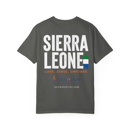 Sierra Leone Mission — Torch Emblem Tee (Comfort Colors)