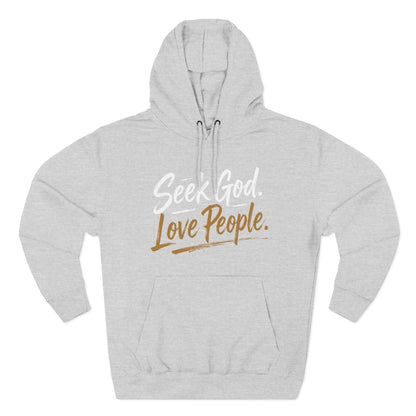 Seek God. Love People. – Script Fleece Hoodie (Lane Seven) – product image 9