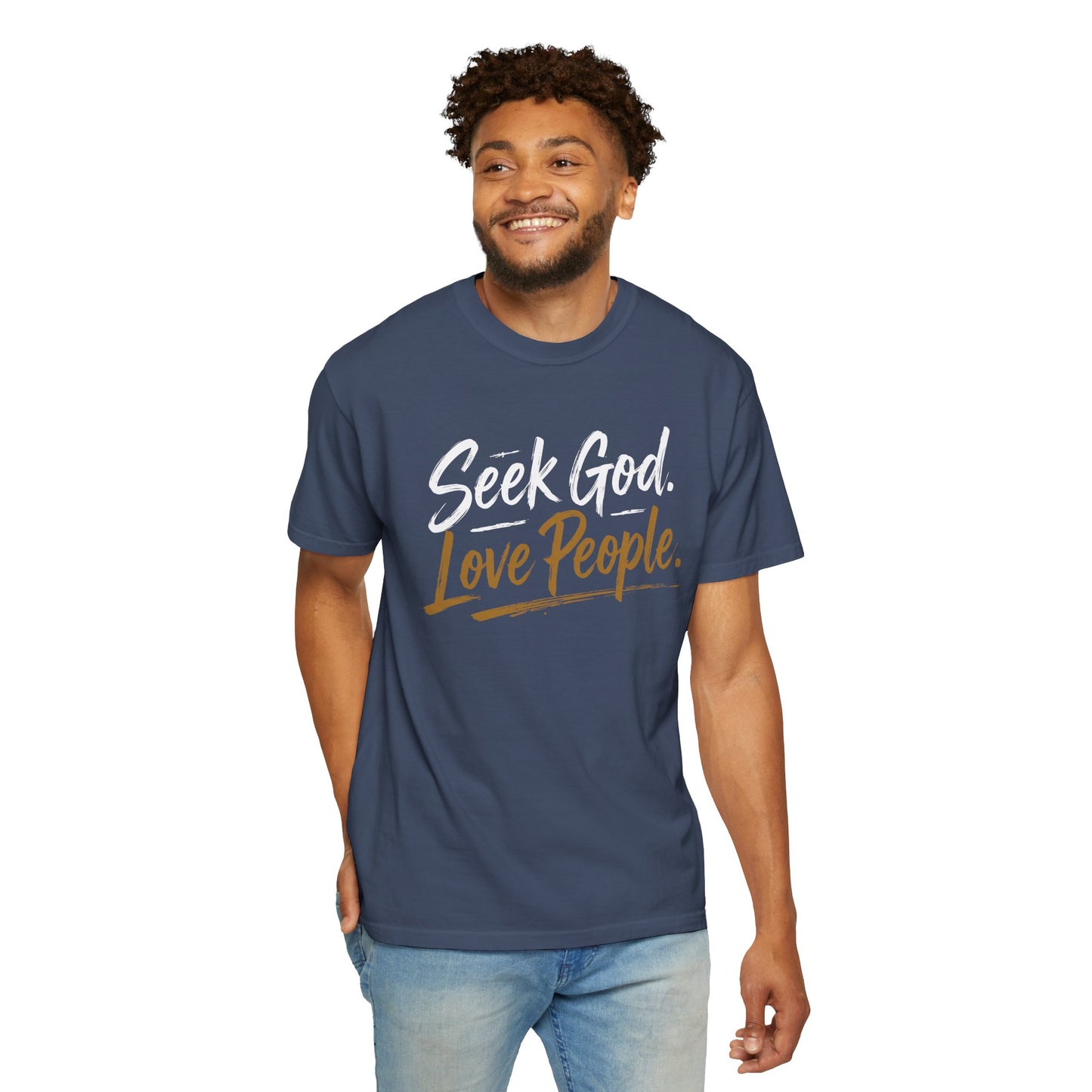 Seek God. Love People. – Script Tee (Comfort Colors) – product image 8