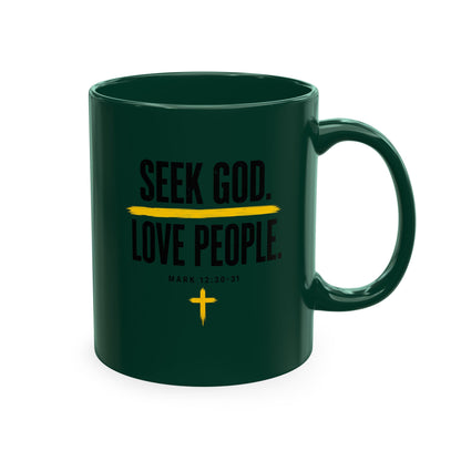 Seek God. Love People. – Stacked Color Mug – product image 7