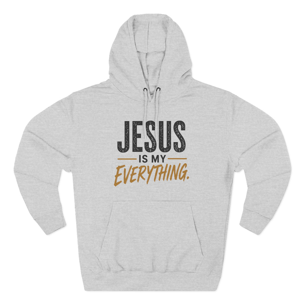 Jesus Is My Everything – Stacked Fleece Hoodie, Light Palette (Lane Seven) – product image 7