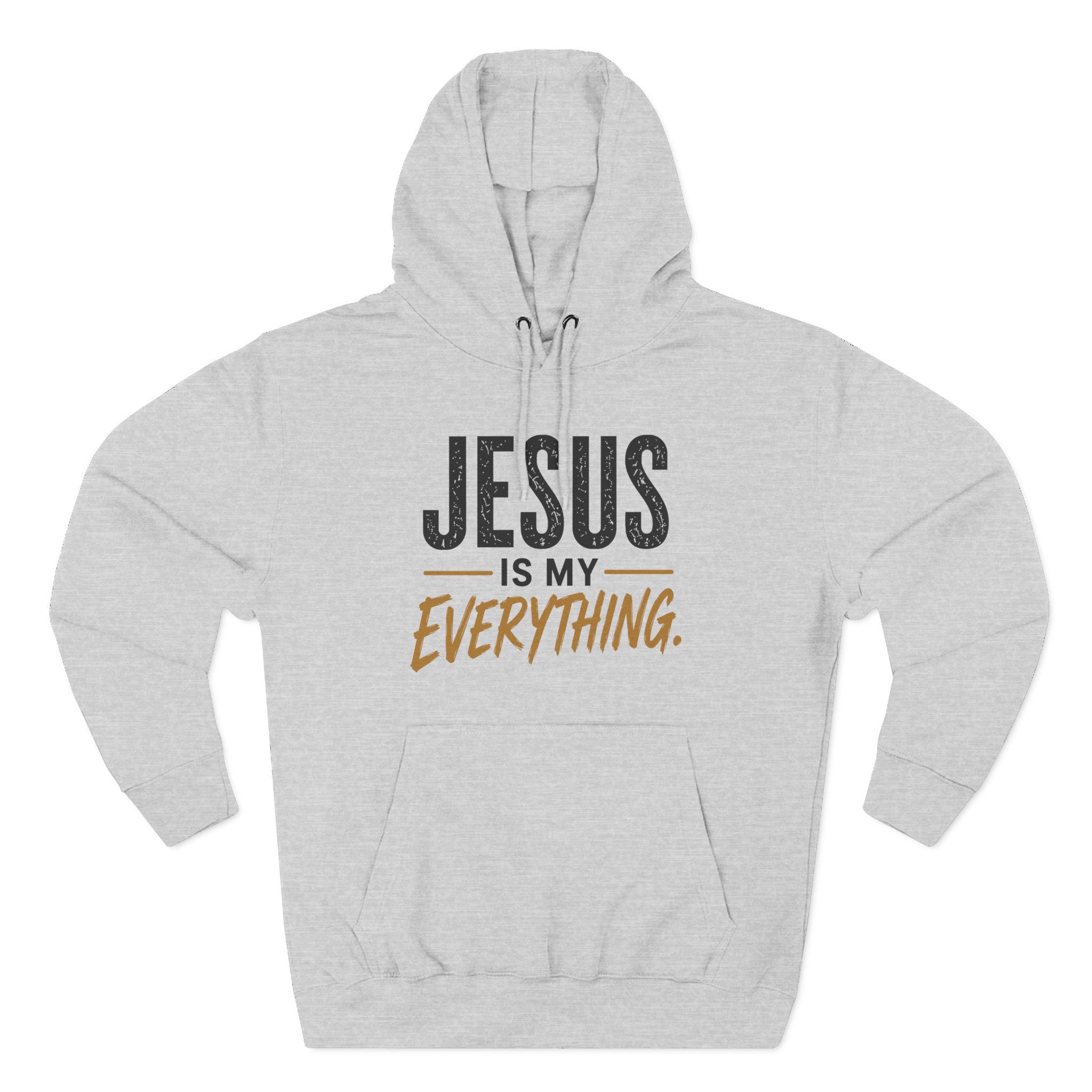 Jesus Is My Everything – Stacked Fleece Hoodie, Light Palette (Lane Seven) – product image 7